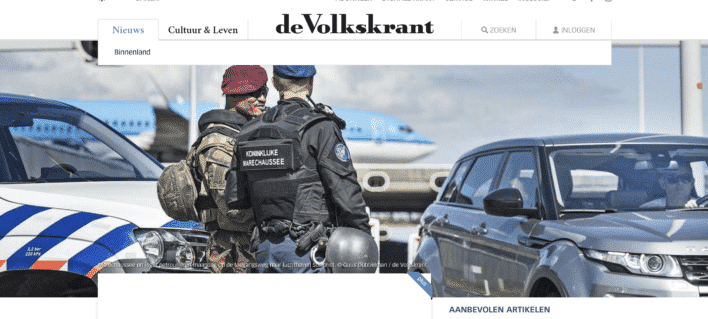 Portretrecht Volkskrant p5 en online 17082016