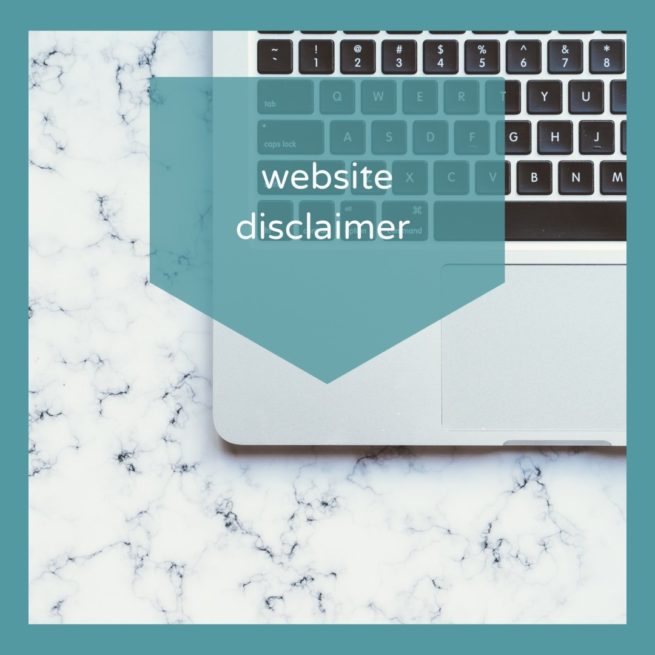 Website disclaimer